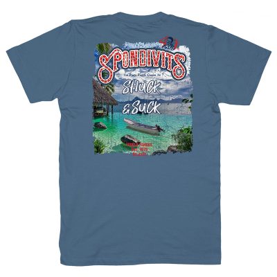 Spondivits 40th Anniversary - Shuck & Suck Men's T-Shirt - Blue